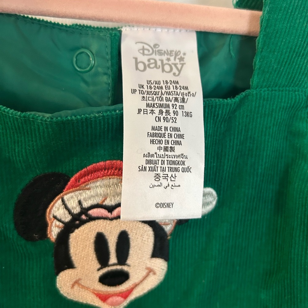 Disney Baby Green Minnie Mouse Outfit - Picture 3 of 3